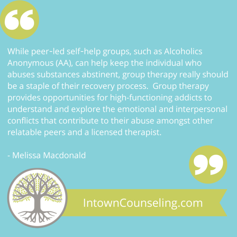 Group Therapy Treatment for Recovering Professionals (or the High-Functioning Addict)
